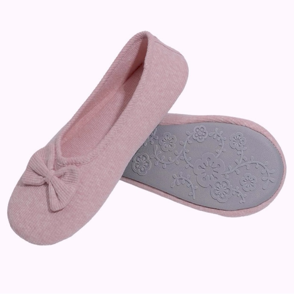 NEW! Urbancolor Women's Washable Memory Foam Ballerina Slippers Size 7.5-8.5